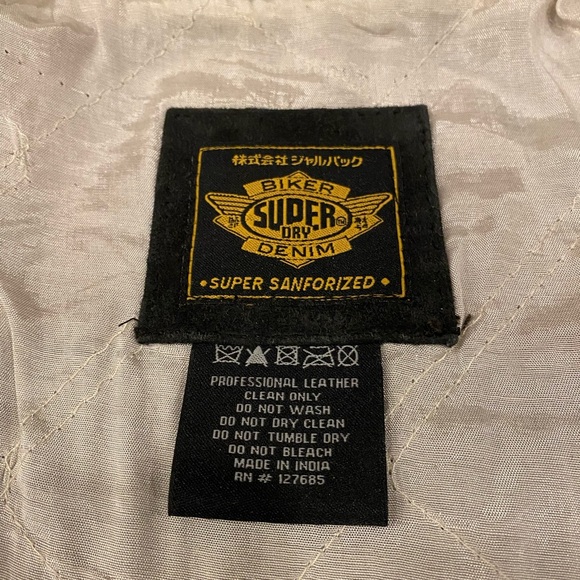 ⚡️SALE⚡️Authentic SUPERDRY LEATHER JACKET - Picture 9 of 12